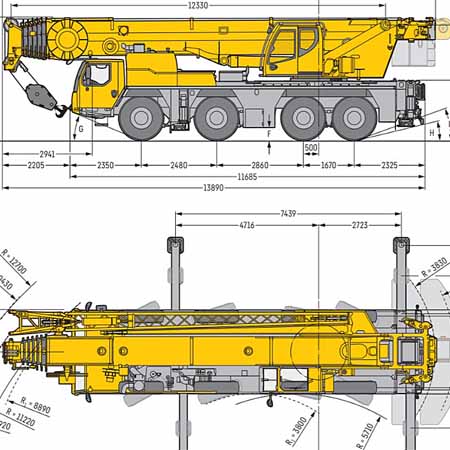 Аренда автокрана 120 тонн Liebherr LTM 1120