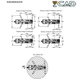 Аренда  крана Челябинец  КС-65717 50 тонн 34,5м.
