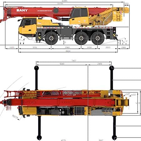 Аренда полноприводного автокрана Sany SAC600T  60 тонн