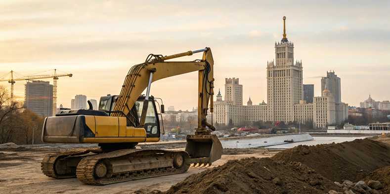 Аренда экскаватора в Москве